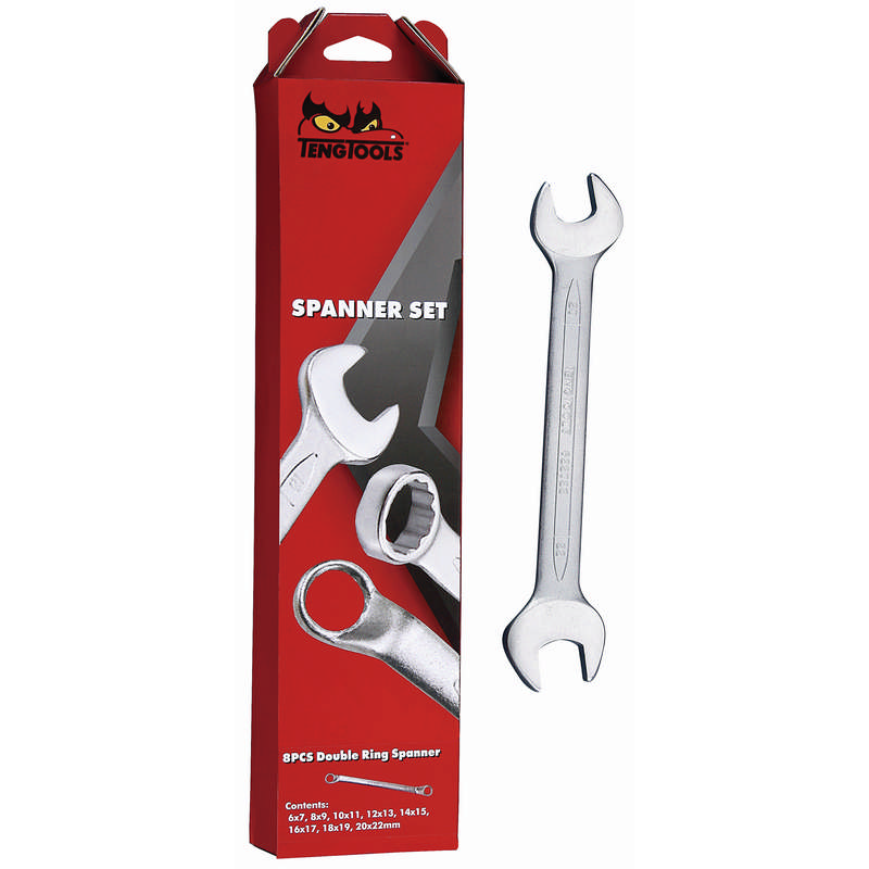 Spanner Set Double Open End MM 11 pcs - 6211