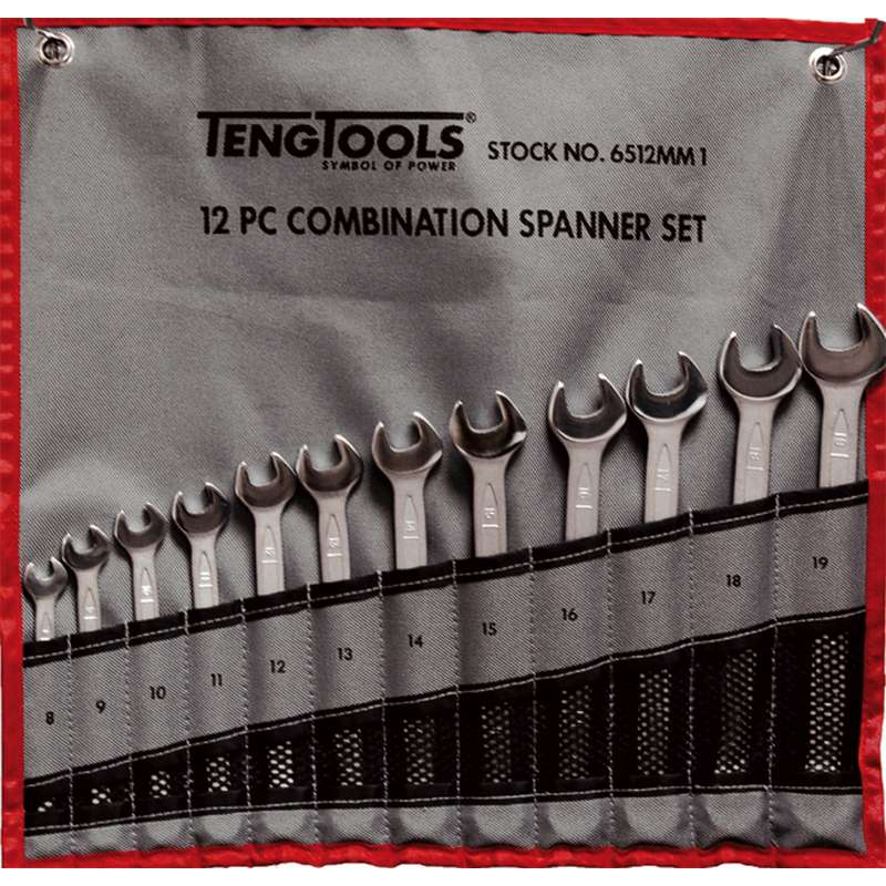 Spanner Set Combination MM 12 Pieces - 6512MM1