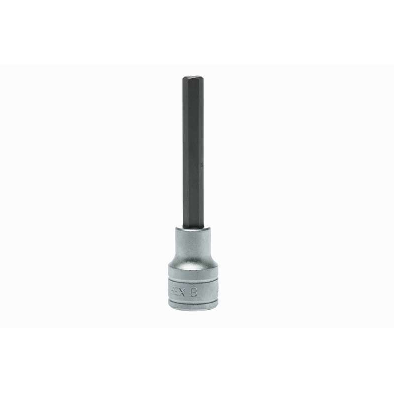 Socket 1/2 inch dr Long 8mm Hex Bit - M122508-C