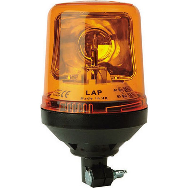 LAP ELECTRICAL Halogen Rotating Beacon   DIN Pole Mount EBC104