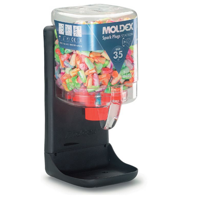 MOLDEX 'Spark Plugs' Disposable Earplugs Dispenser Stations with Earplugs MX7825