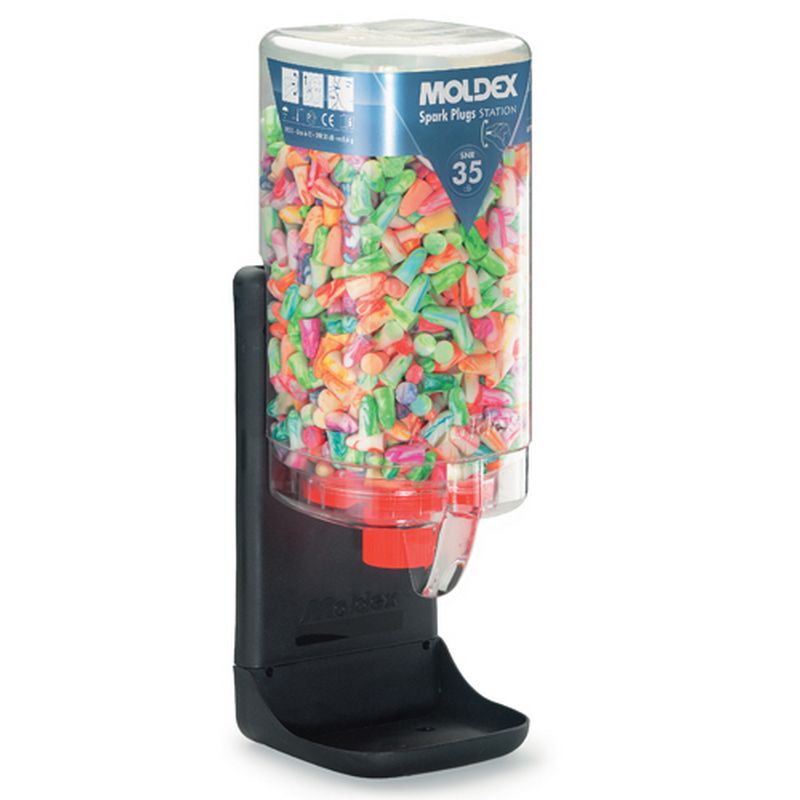 MOLDEX 'Spark Plugs' Disposable Earplugs Dispenser Stations with Earplugs MX7850