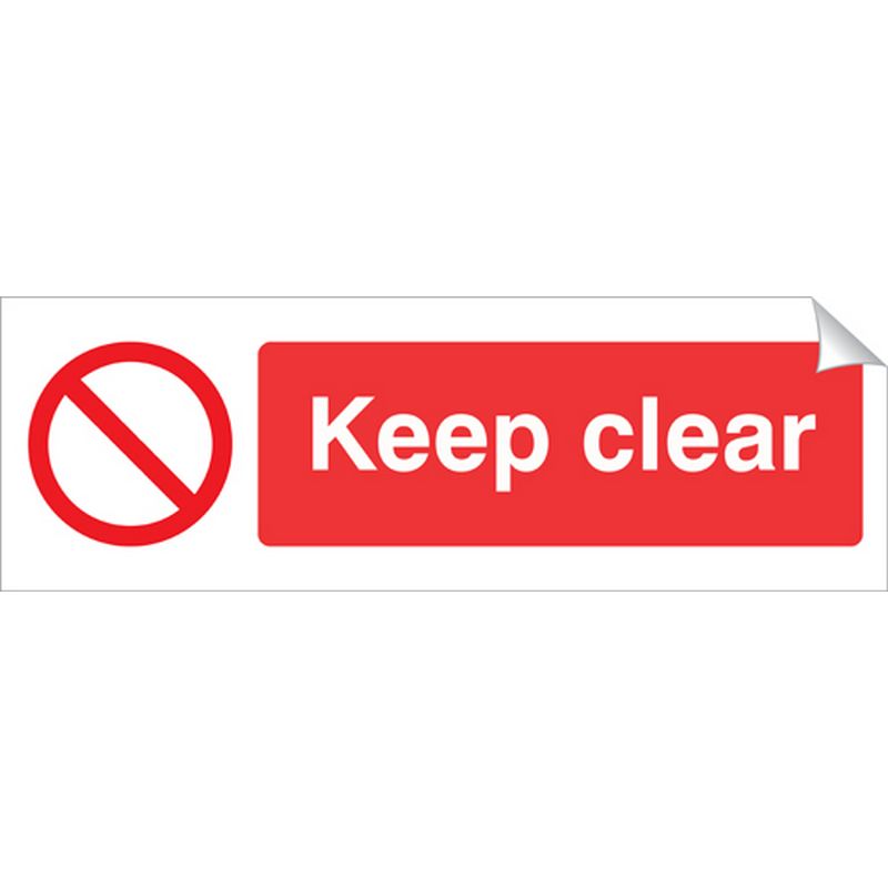 Keep Clear   360 x 120 mm SSA115