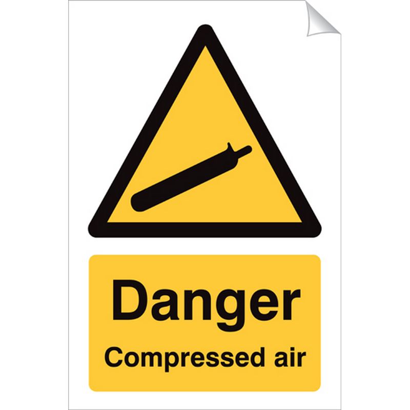 Danger Compressed Air   240 x 360 mm SSA220