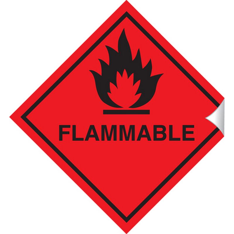 Flammable   100 x 100 mm SSA239