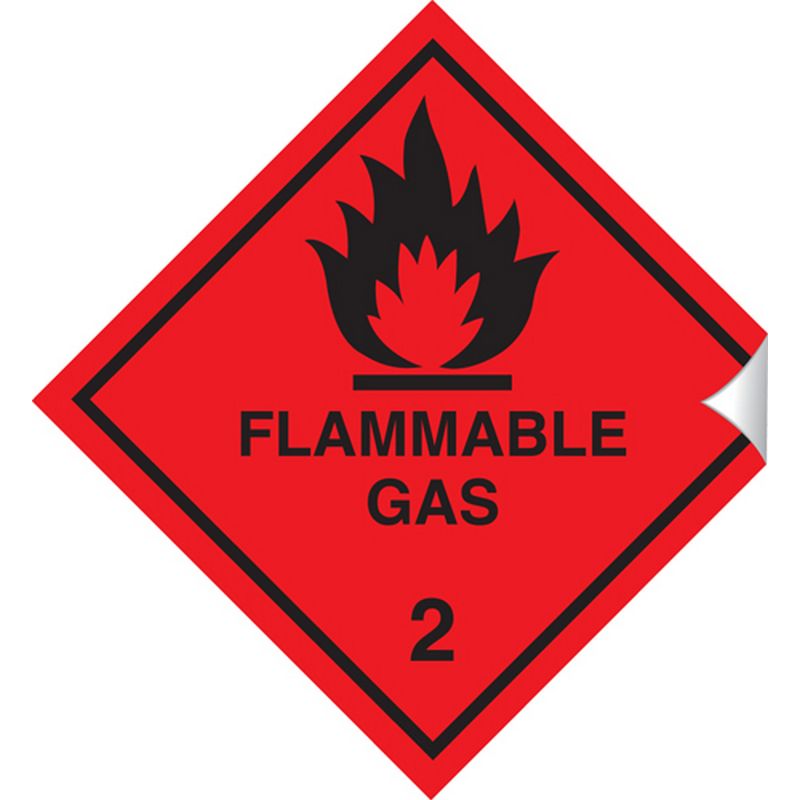 Flammable Gas   100 x 100 mm SSA241