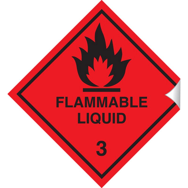 Flammable Liquid   100 x 100 mm SSA242