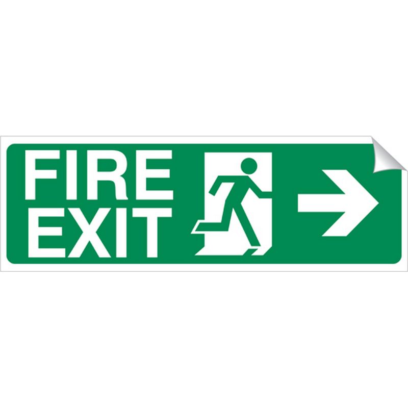 Right Arrow   Fire Exit   360 x 120 mm SSA269