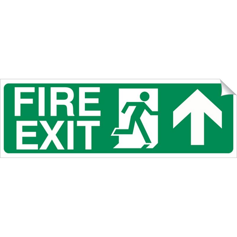 Up Arrow   Fire Exit   450 x 150 mm SSA274