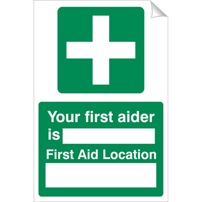 Your First Aider Is   240 x 360 mm SSA286