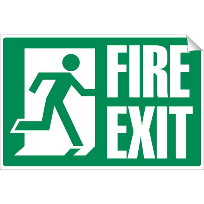 Fire Exit   360 x 240 mm SSA288