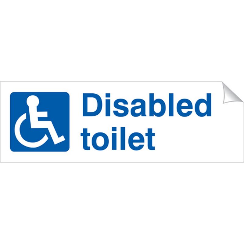 Disabled Toilet   360 x 120 mm SSA318