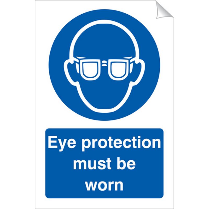 Eye Protection Must Be Worn   240 x 360 mm SSA402