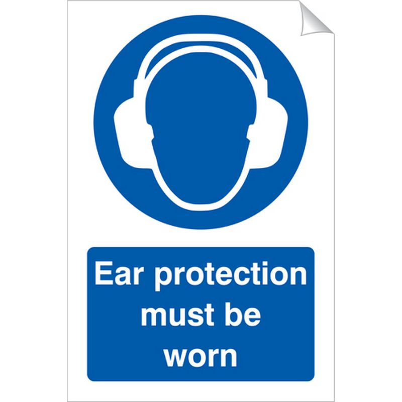 Ear Protection Must Be Worn   240 x 360 mm SSA406