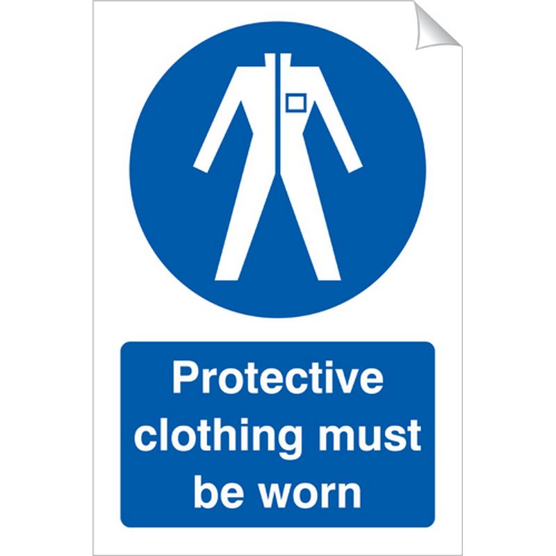 Protective Clothing Must Be Worn   240 x 360 mm SSA414