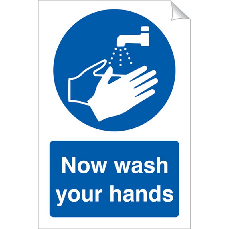 Now Wash Your Hands   240 x 360 mm SSA418