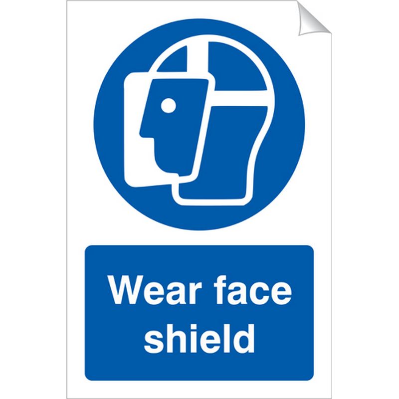 Wear Face Shield   240 x 360 mm SSA420