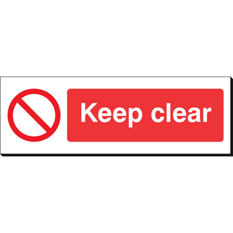 Keep Clear   360 x 120 mm SSB114