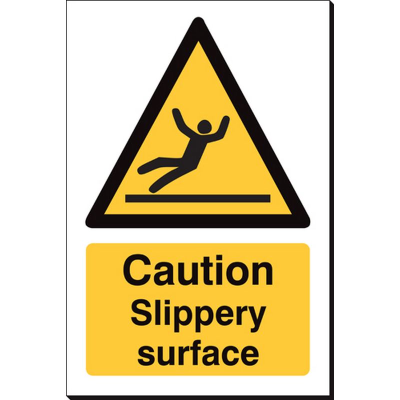 Caution Slippery Surface   240 x 360 mm SSB205