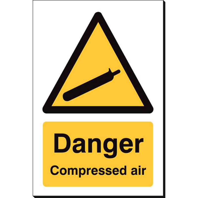 Danger Compressed Air   240 x 360 mm SSB219