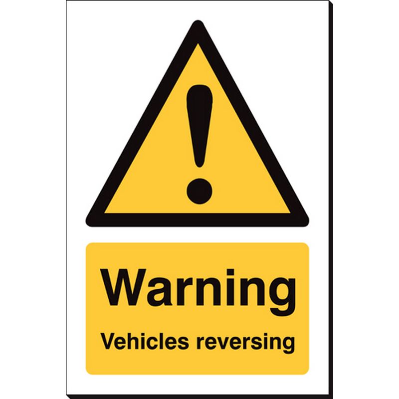 Warning Vehicles Reversing   240 x 360 mm SSB221