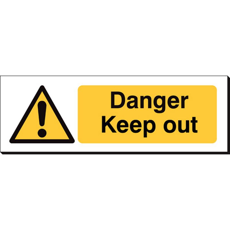 Danger Keep Out   360 x 120 mm SSB231