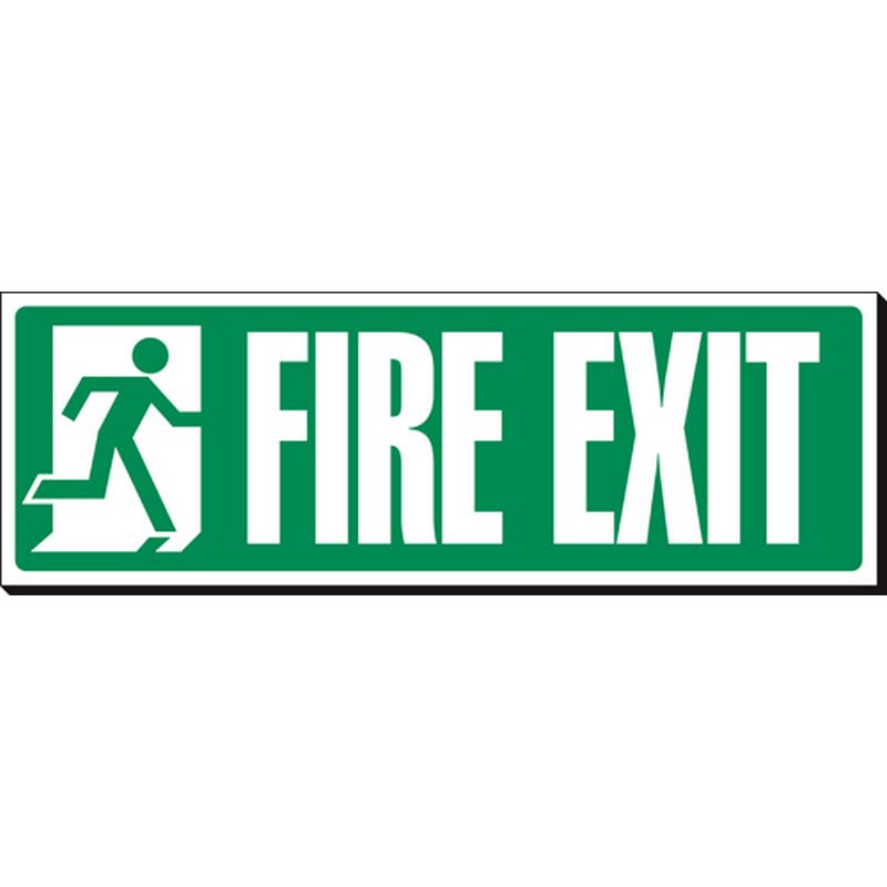 Fire Exit   360 x 120 mm SSB264