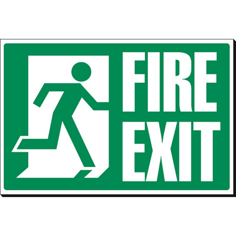 Fire Exit   360 x 240 mm SSB287