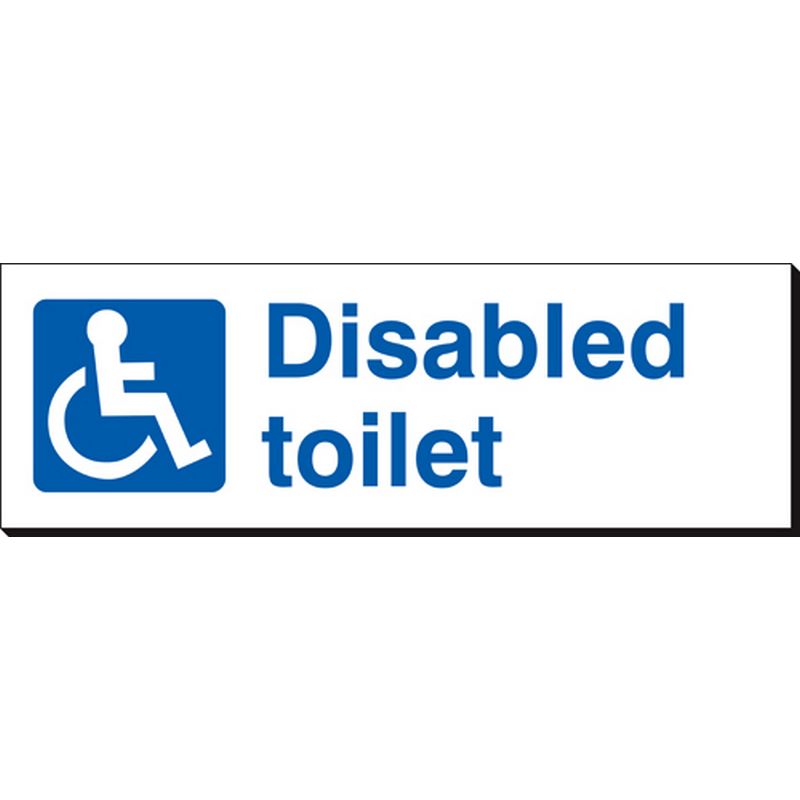 Disabled Toilet   360 x 120 mm SSB317