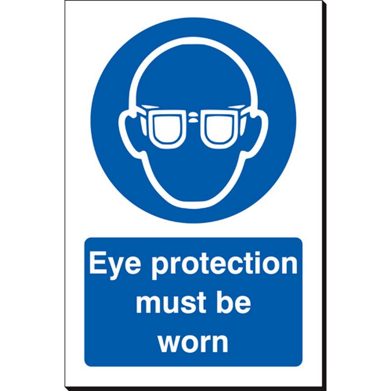 Eye Protection Must Be Worn   240 x 360 mm SSB401