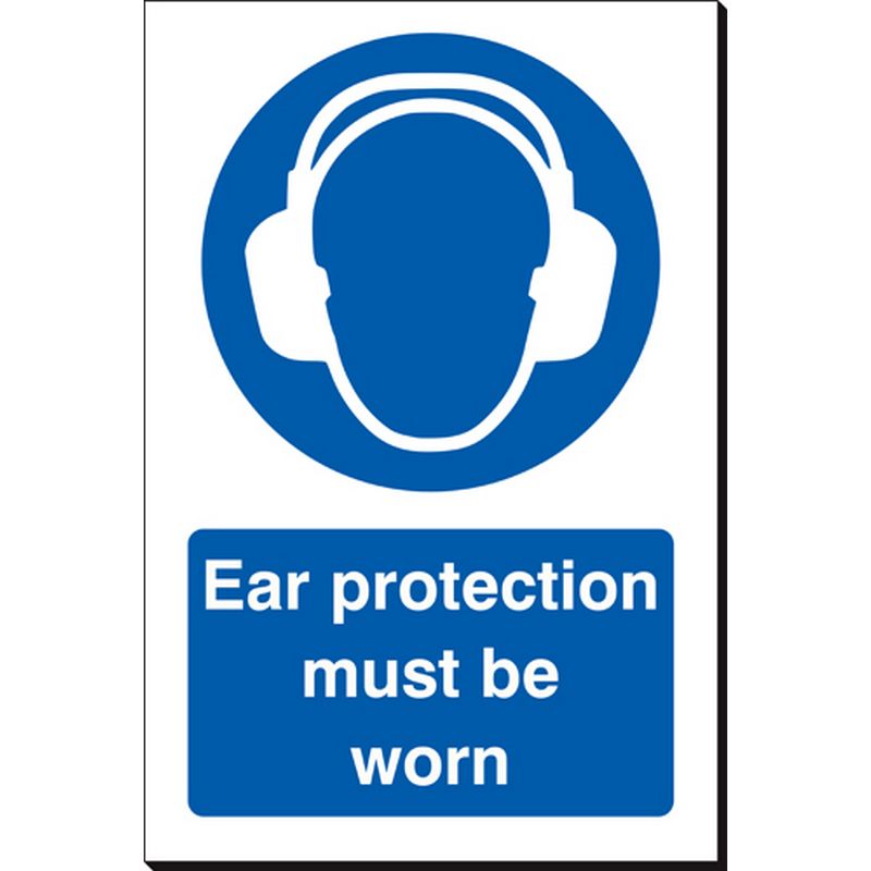 Ear Protection Must Be Worn   240 x 360 mm SSB405