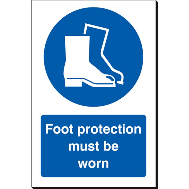 Foot Protection Must Be Worn   240 x 360 mm SSB411