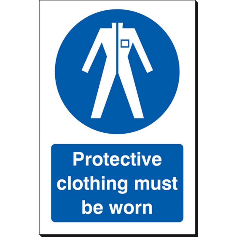 Protective Clothing Must Be Worn   240 x 360 mm SSB413