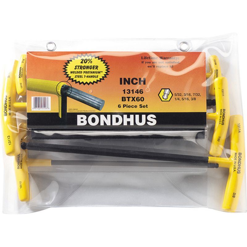 BONDHUS Balldriver T Handle Set   Imperial TL352