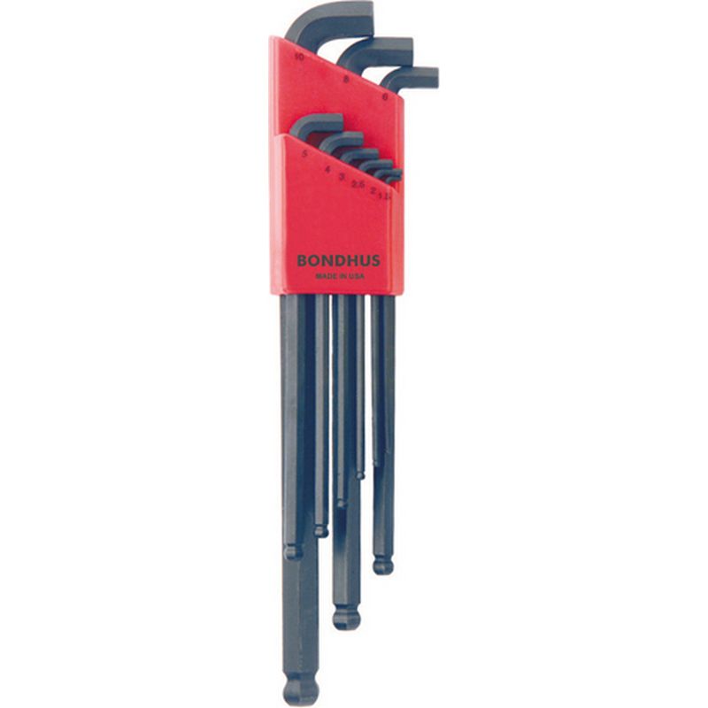 BONDHUS Stubby Ball Hex Key Wrench Set   Metric TL353