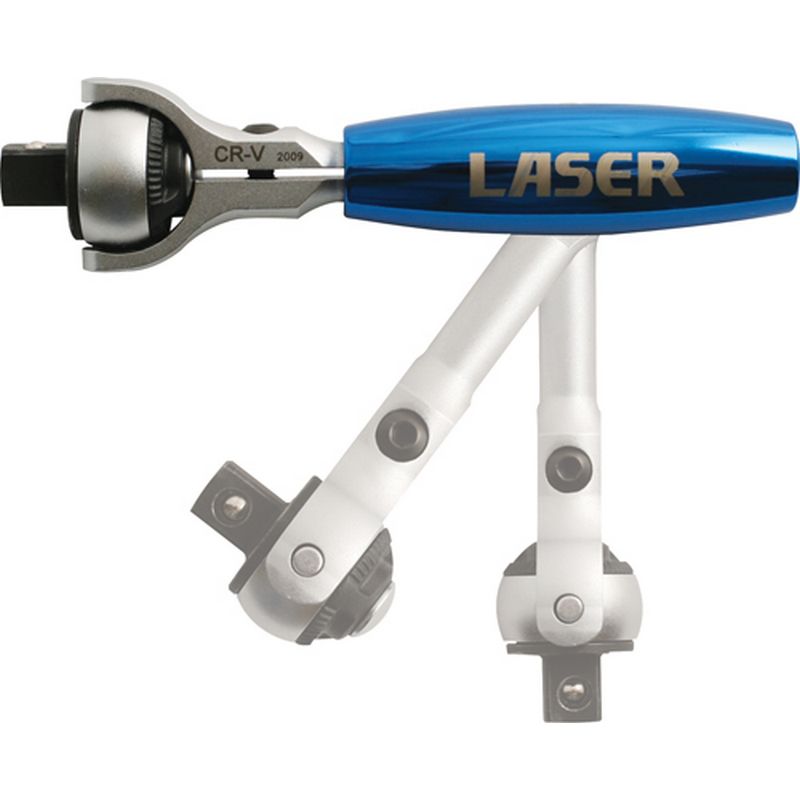 LASER Swivel Head Ratchet with T Handle TL3890